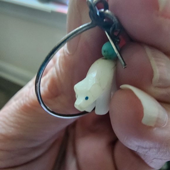 Handmade Bear Fetish Earrings - Picture 6 of 6